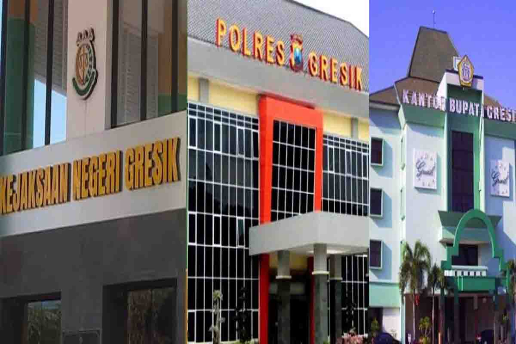 Kantor Kejari Gresik, Polres Gresik, dan Kantor Bupati Gresik