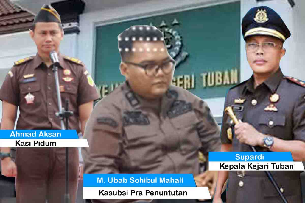 Kepala Kejari Tuban dan 2 Jaksa yang dicopot dari jabatannya