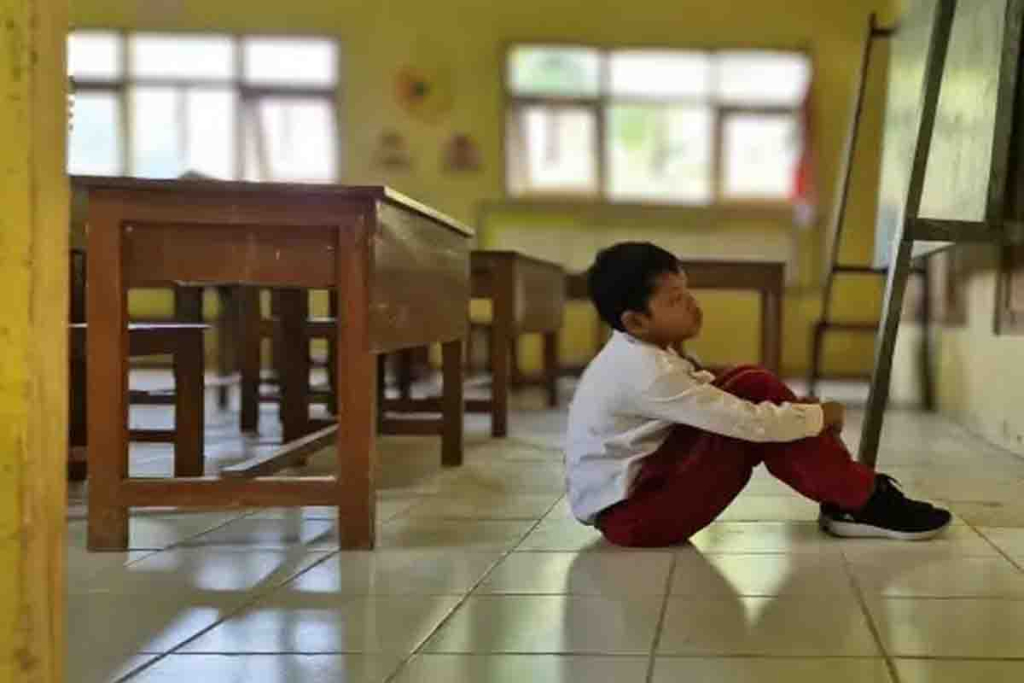 Siswa di SDN Nailan