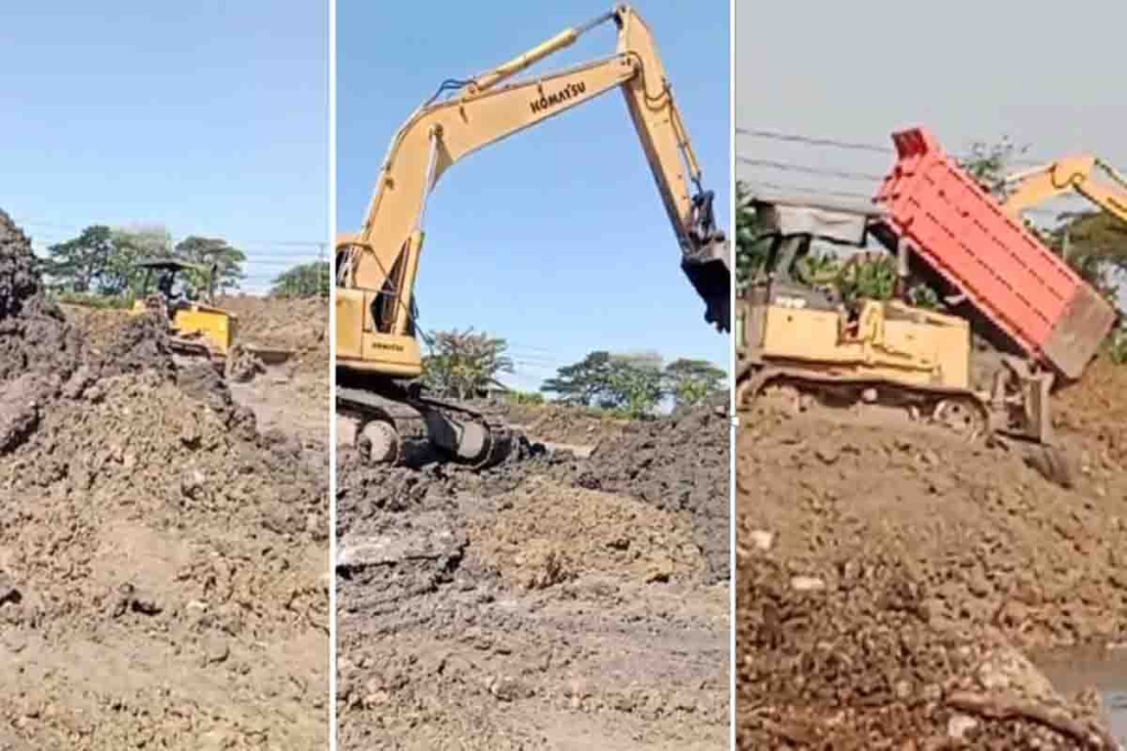 Proyek urug di  Desa Tambak Beras