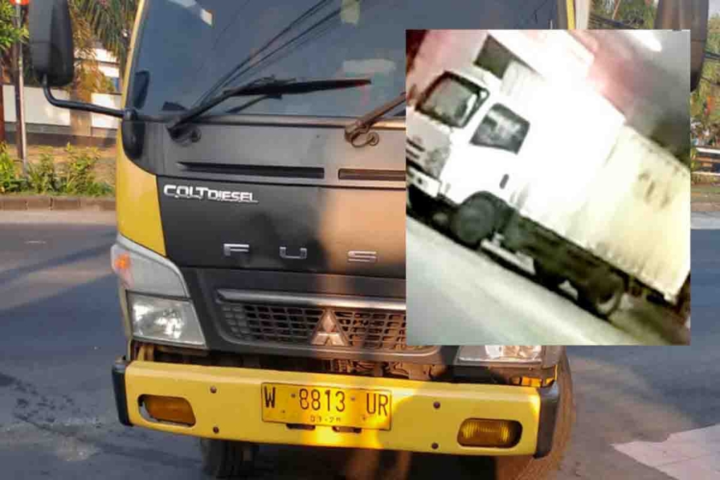 Truk diesel yang diduga digunakan untuk melangsir Solar subsidi. (foto : ist)