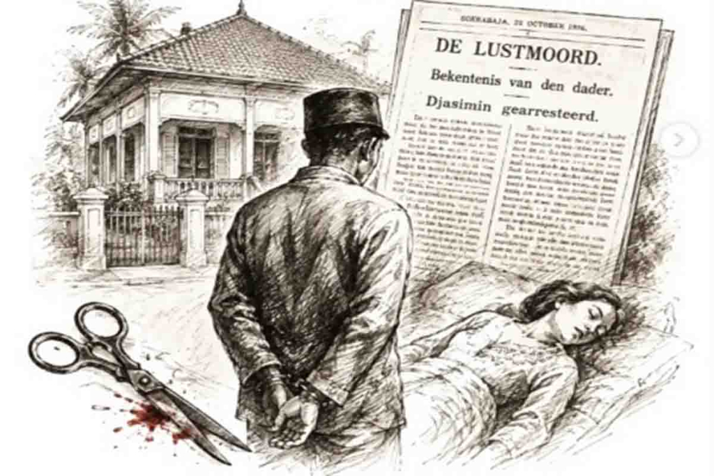 Koran DE LUSTMOORD Bekentenis van den dader