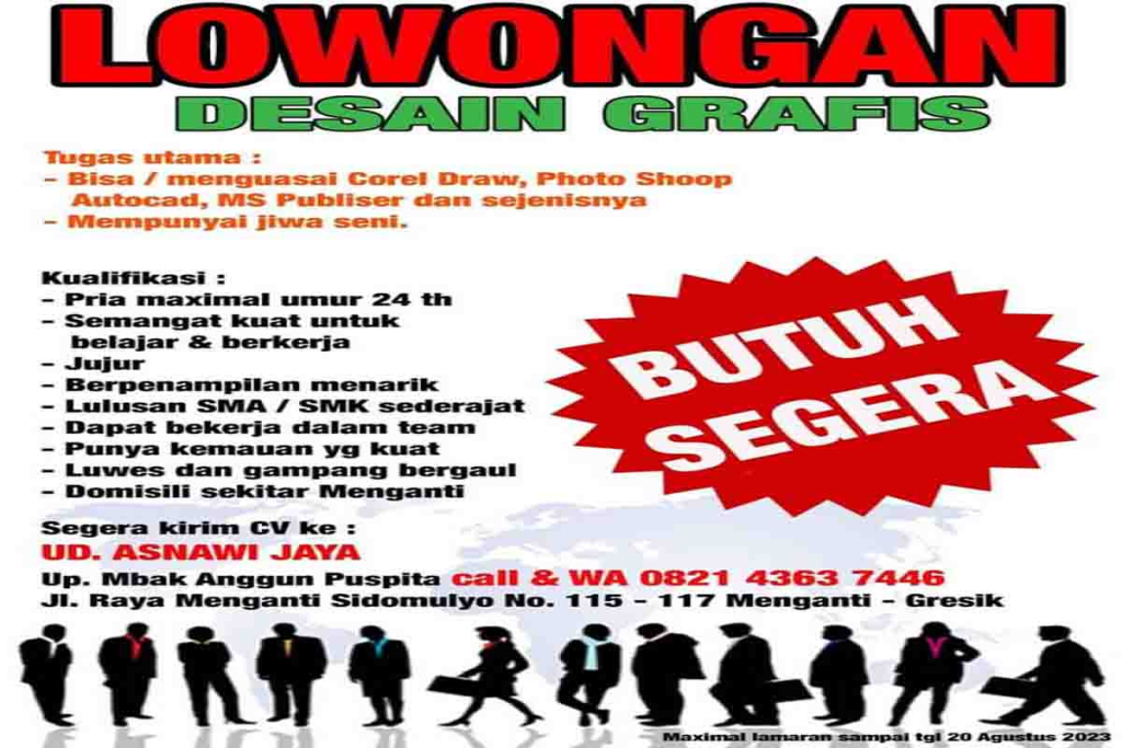Lowongan kerja UD Asnawi Jaya