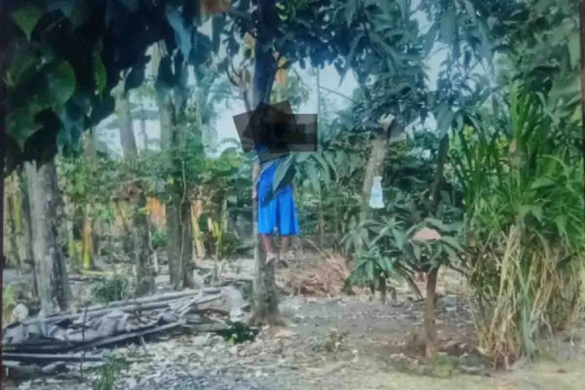 Warga Desa Tanjung Digegerkan Penemuan Seorang Kakek Tewas Gantung Diri