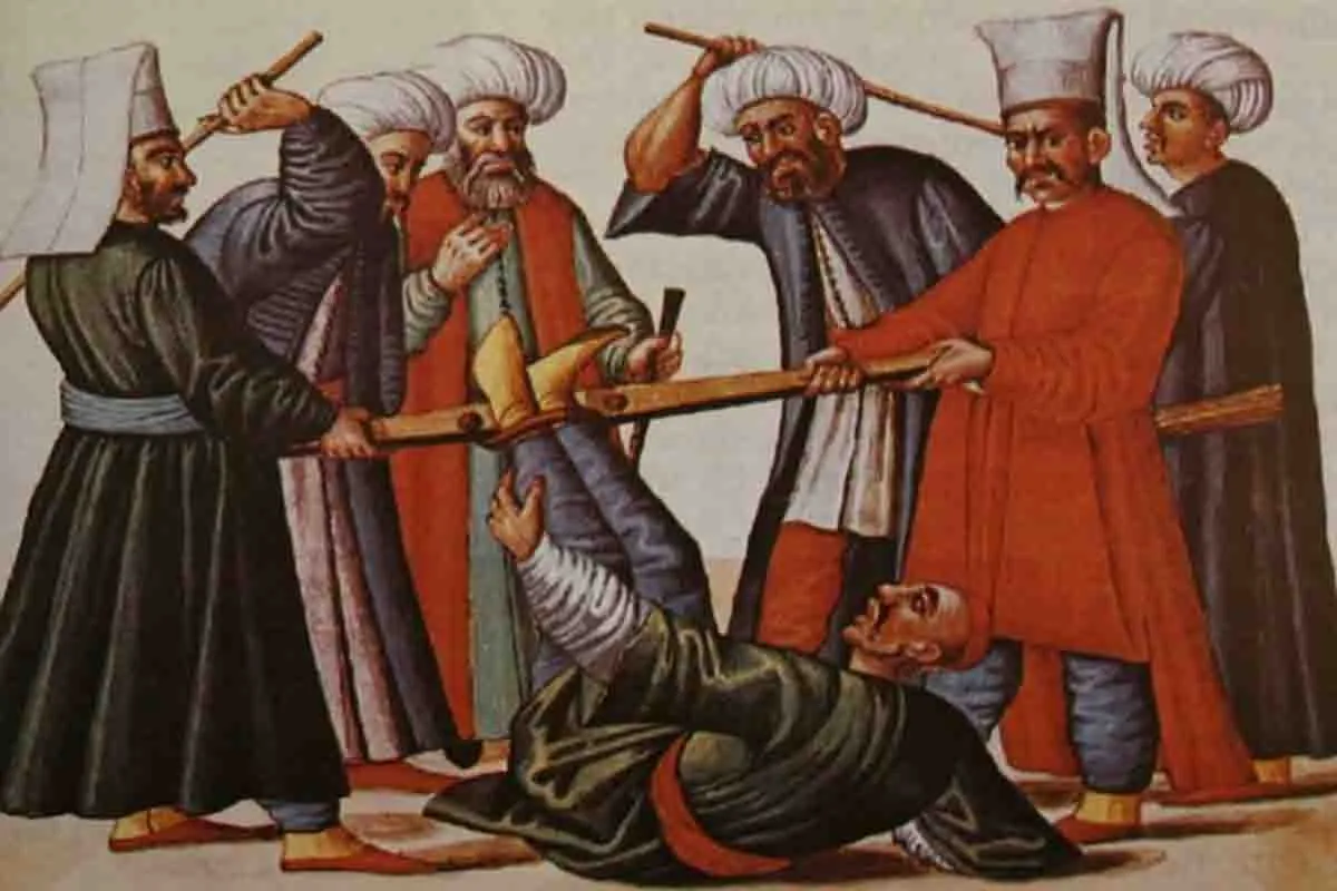 Sejarah Ottoman, Orang Kristen Dicambuk agar Pindah Agama