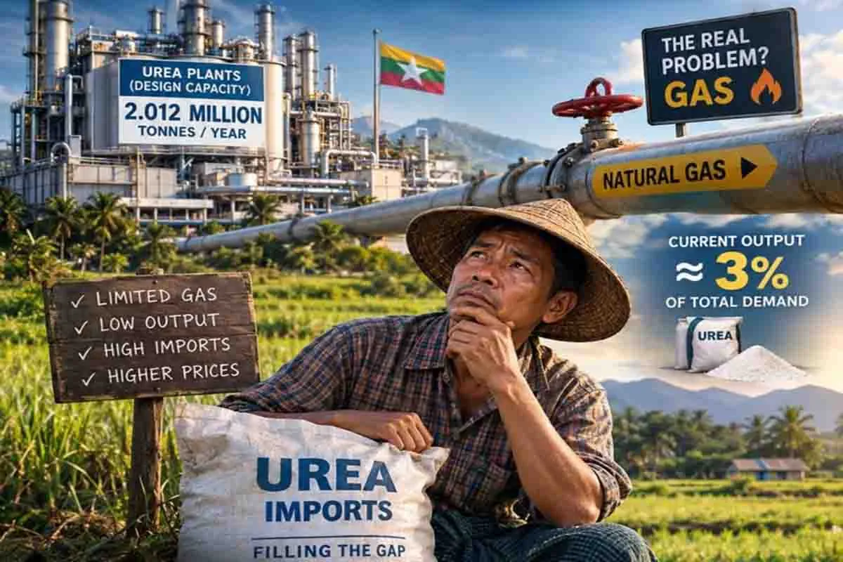 Produksi Pupuk di Myanmar Terkendala Pasokan Energi