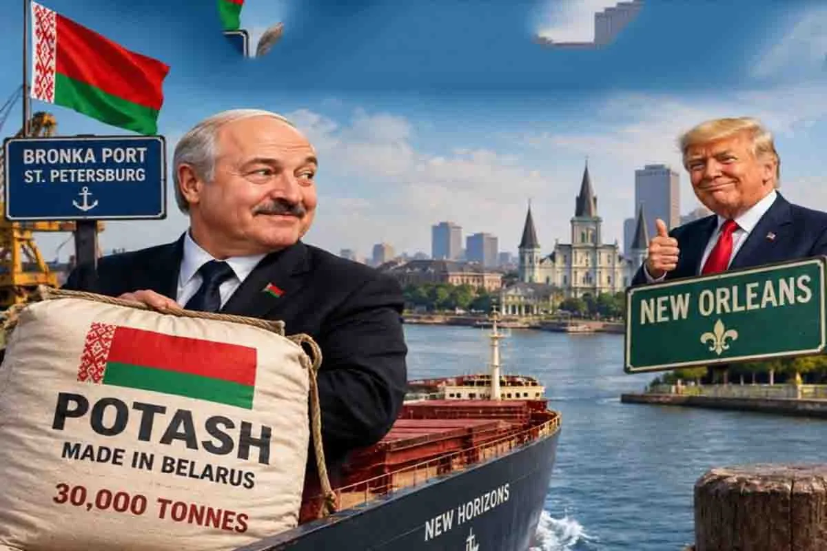 Ekspor potas Belarusian Potash Company ke Amerika Serikat