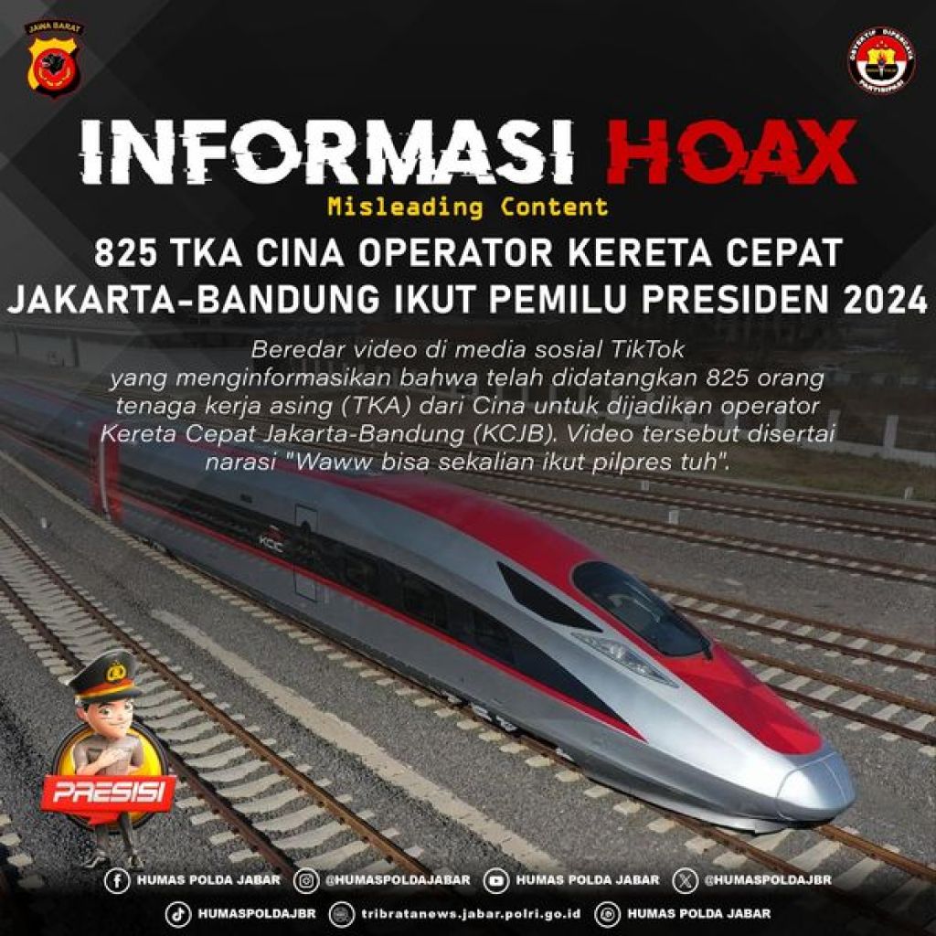 Informasi didatangkan 825 orang tenaga kerja asing (TKA) dari Cina