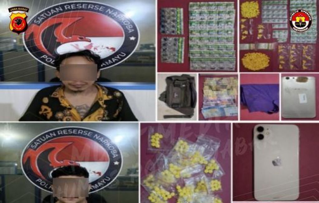 Pelaku dan barang bukti obat farmasi 