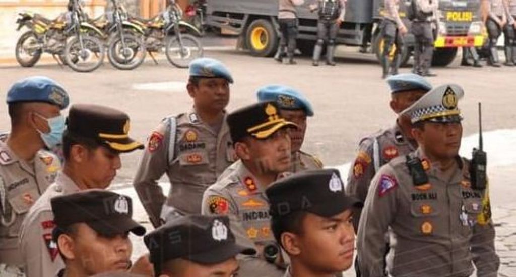 Pengamanan aksi unjuk rasa elemen buruh