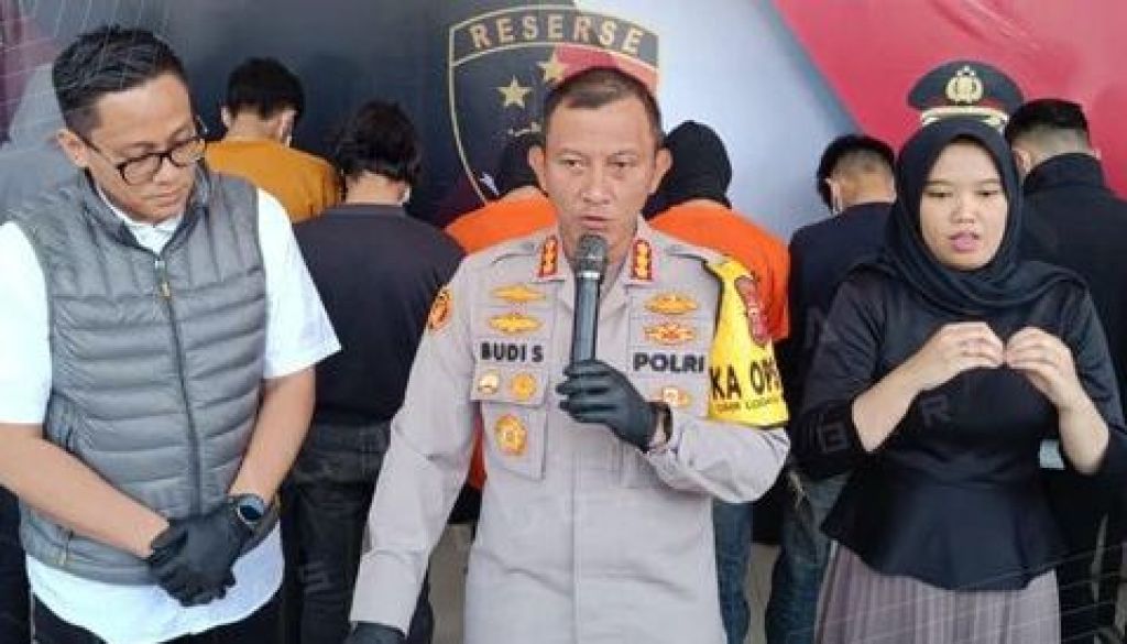 Rilis pengungkapan kasus geng motor Brigez