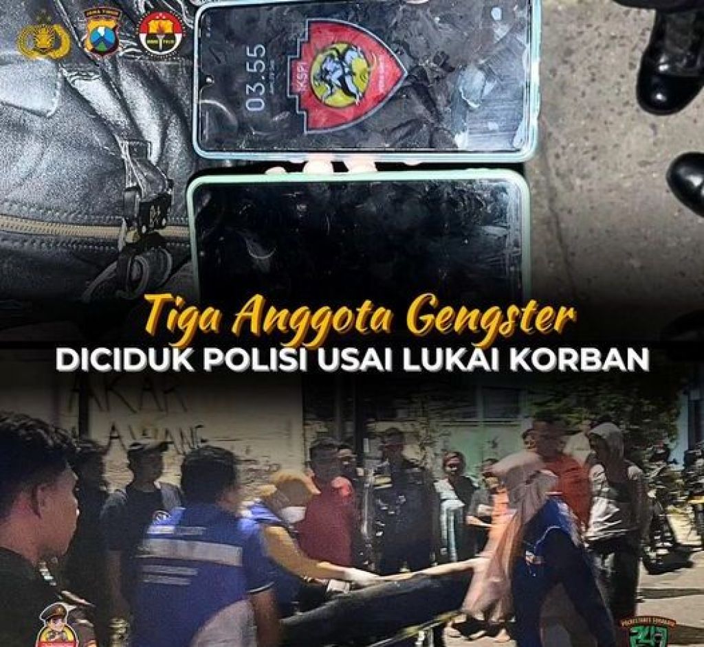Penangkapan terhadap anggota gengster