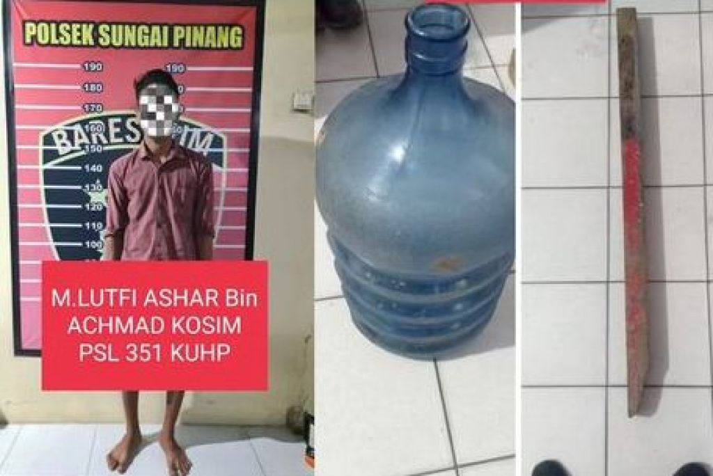 ML dan barang bukti kekerannya