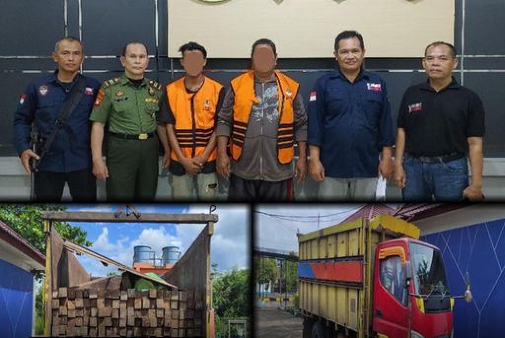Dua Pelaku pembalakan Llar di Kabupaten Melawi