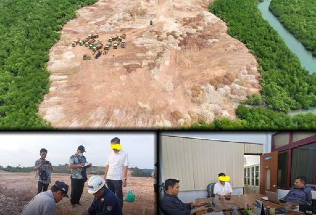 Kerusakan lingkungan berupa kerusakan tanah dan mangrove