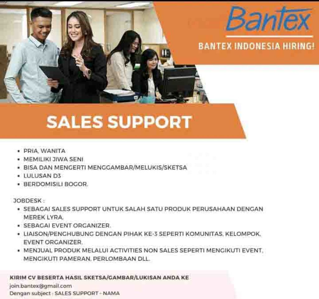 Bantex Buka Lowongan Kerja