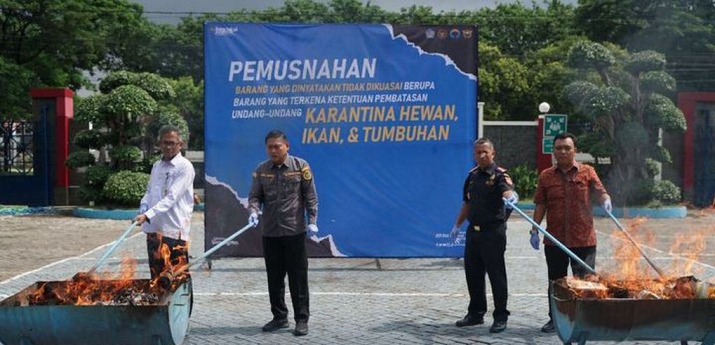 Pemusnahan barang impor yang tidak penuhi ketentuan Kekarantinaan