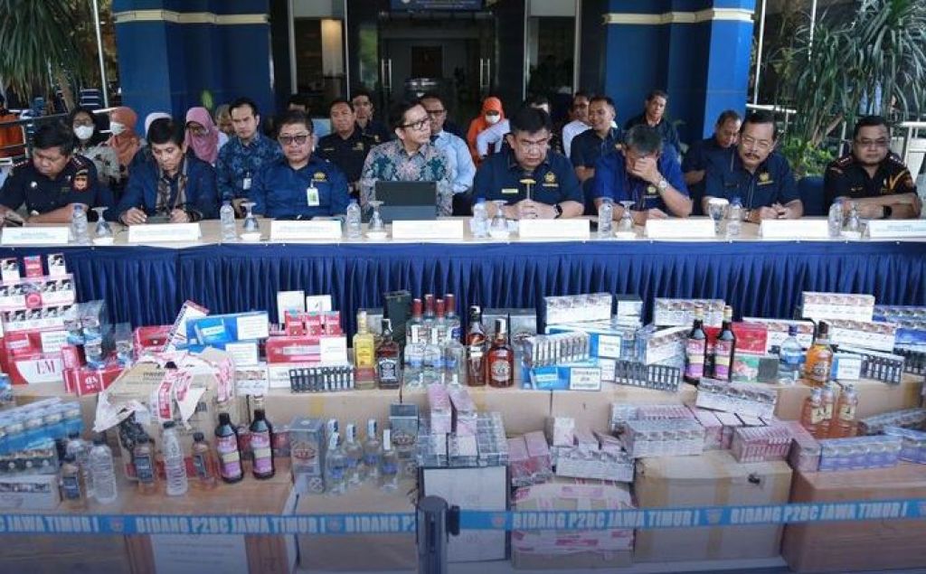 Pemusnahan barang kena cukai (BKC) hasil penindakan di wilayah Jawa Timur