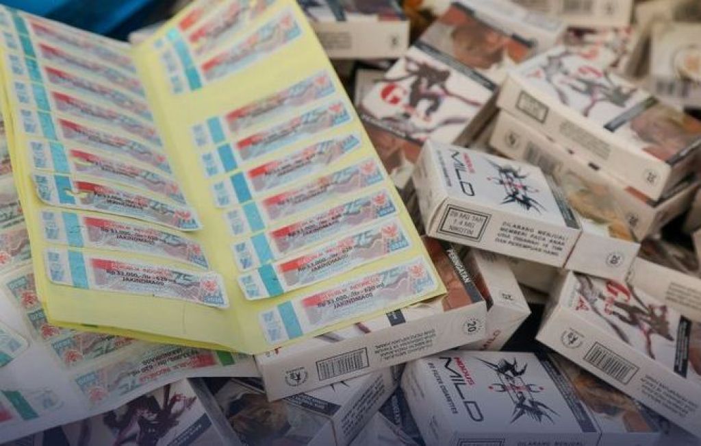 Ratusan ribu batang rokok ilegal
