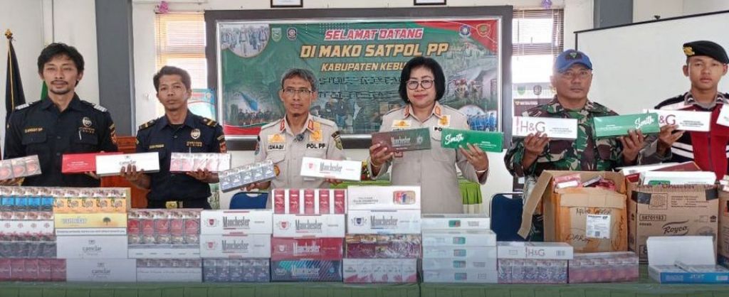 Rokok ilegal yang diamankan 