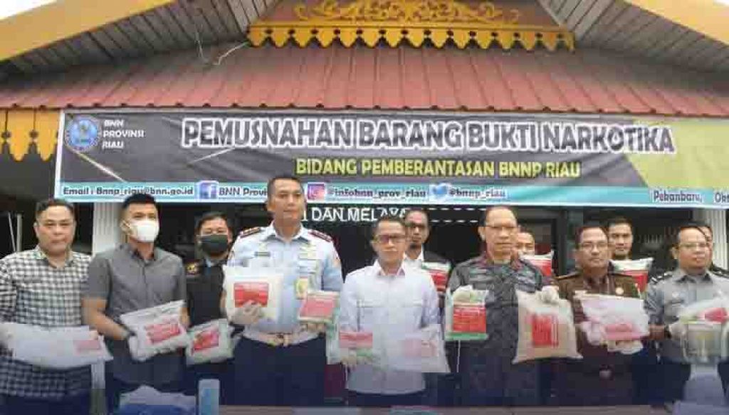 Pemusnahan barang bukti sabu 