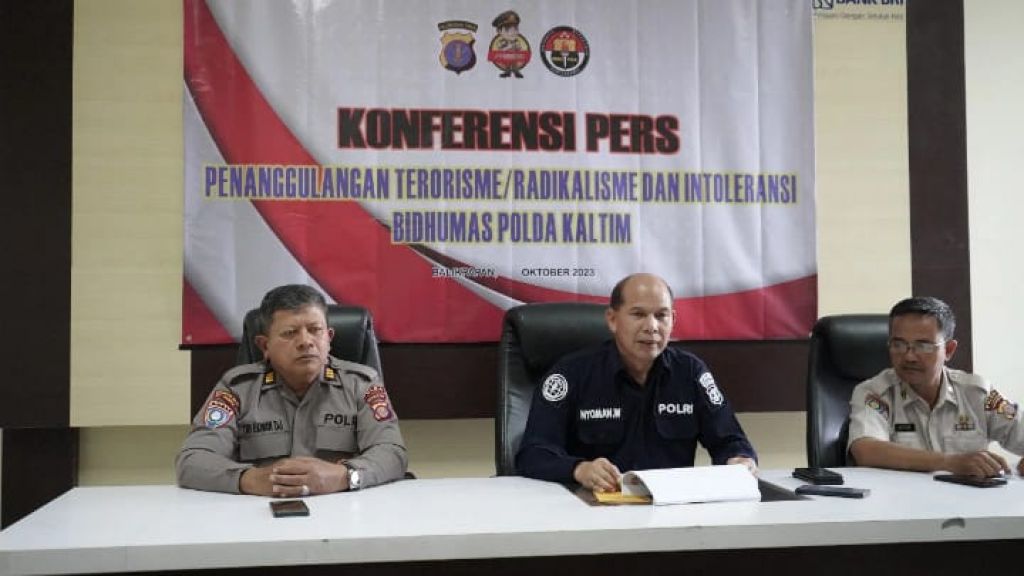 Konferensi Pers penanggulangan terorisme/radikalisme dan intoleran
