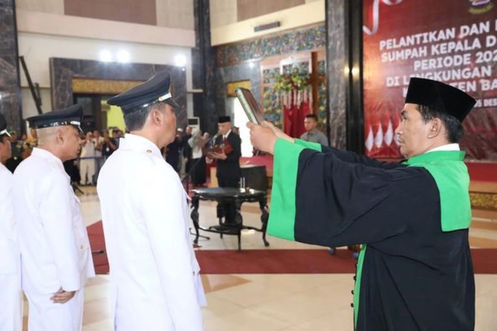 Pelantikan Kepala Desa Terpilih di Kabupaten Bangkalan