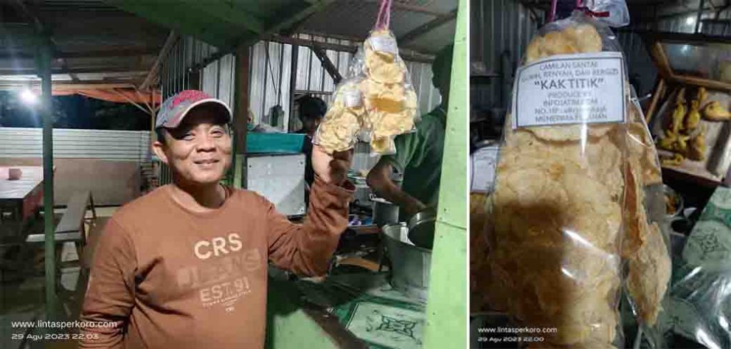 Camilan merk “Kak Titik” yang terkenal gurih, nagih, dan menyehatkan