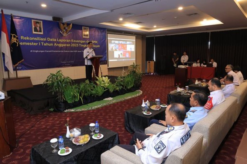 ekonsiliasi Data Laporan Keungan dan BMN Semester I Tahun Anggaran 2023 