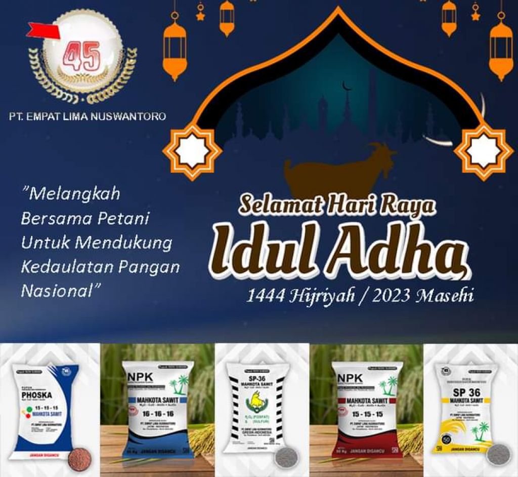 Ucapan Idul Adha dari PT Empat Lima Nuswantoro