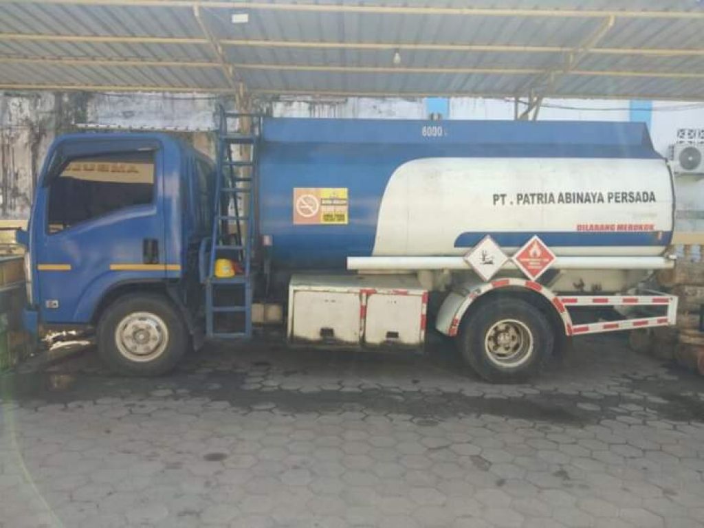 Tangki yang jadi barang bukti