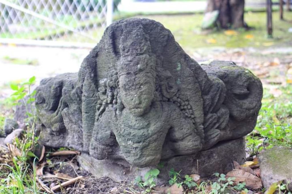 Reruntuhan bekas Istana Majapahit di SPN Mojokerto