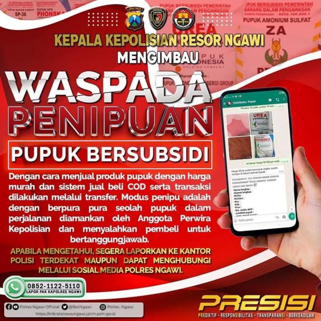 Hotline pengaduan Polres Ngawi