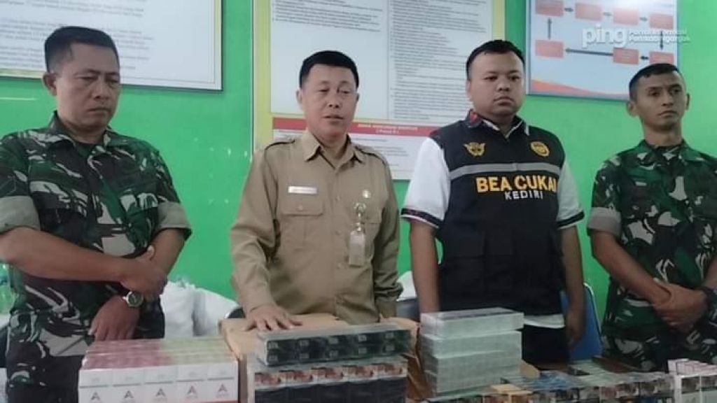 Barang bukti rokok ilegal