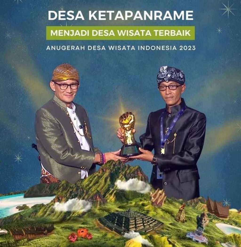Sandiaga Uno dan Kades Ketapanrame