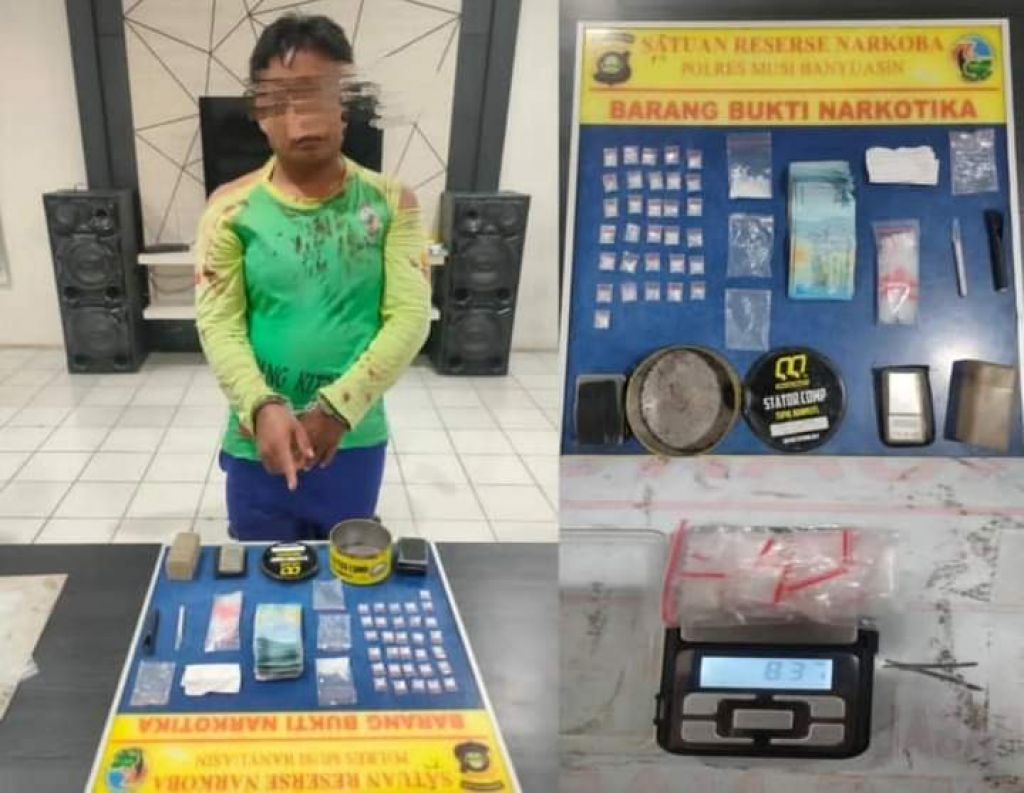 Superman dan barang bukti yang diamankan Polres Muba