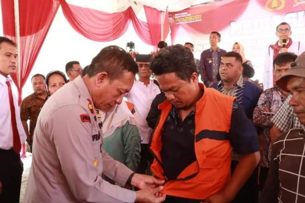 Salah satu tersangka yang menjalani keadilan restoratif