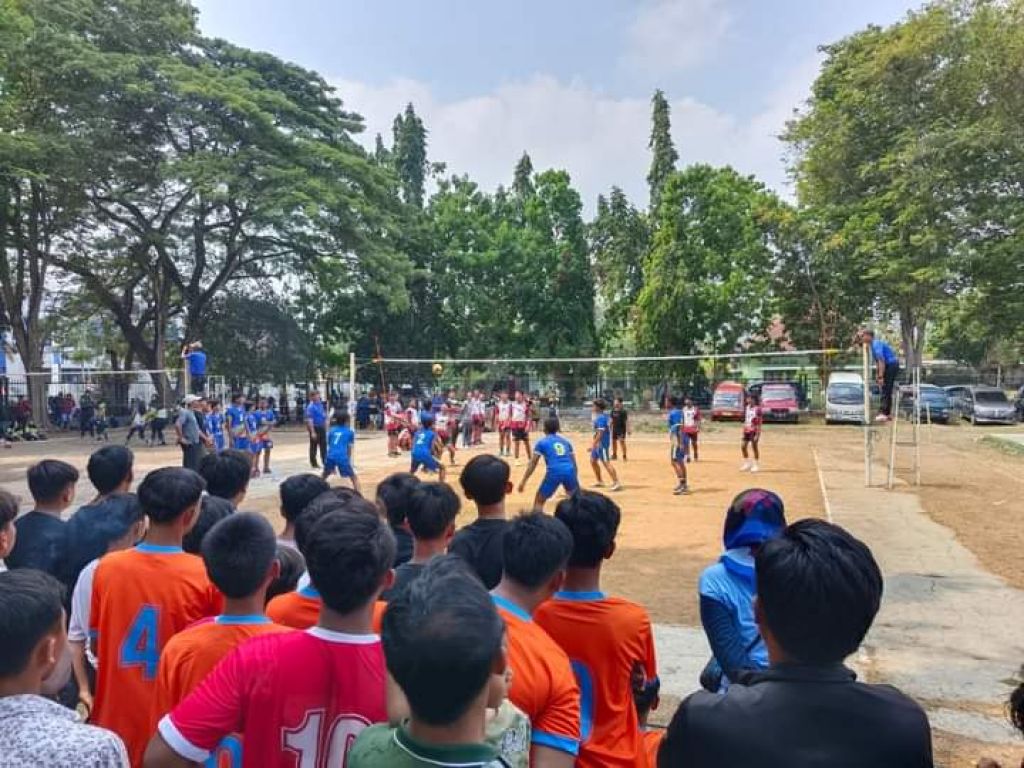 Pertandingan bola Volly tingkat SMP dan SMA se Kabupaten Bangkalan