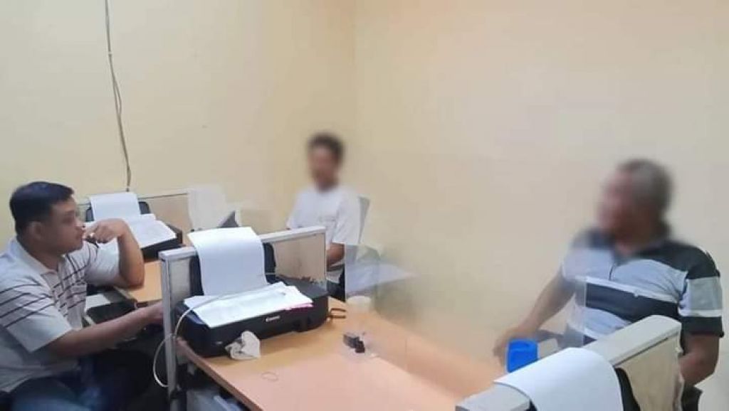 NC saat dimintai keterangan di Polresta Sidoarjo