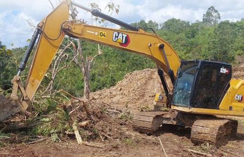 Excavator yang disita Gakkum KLHK