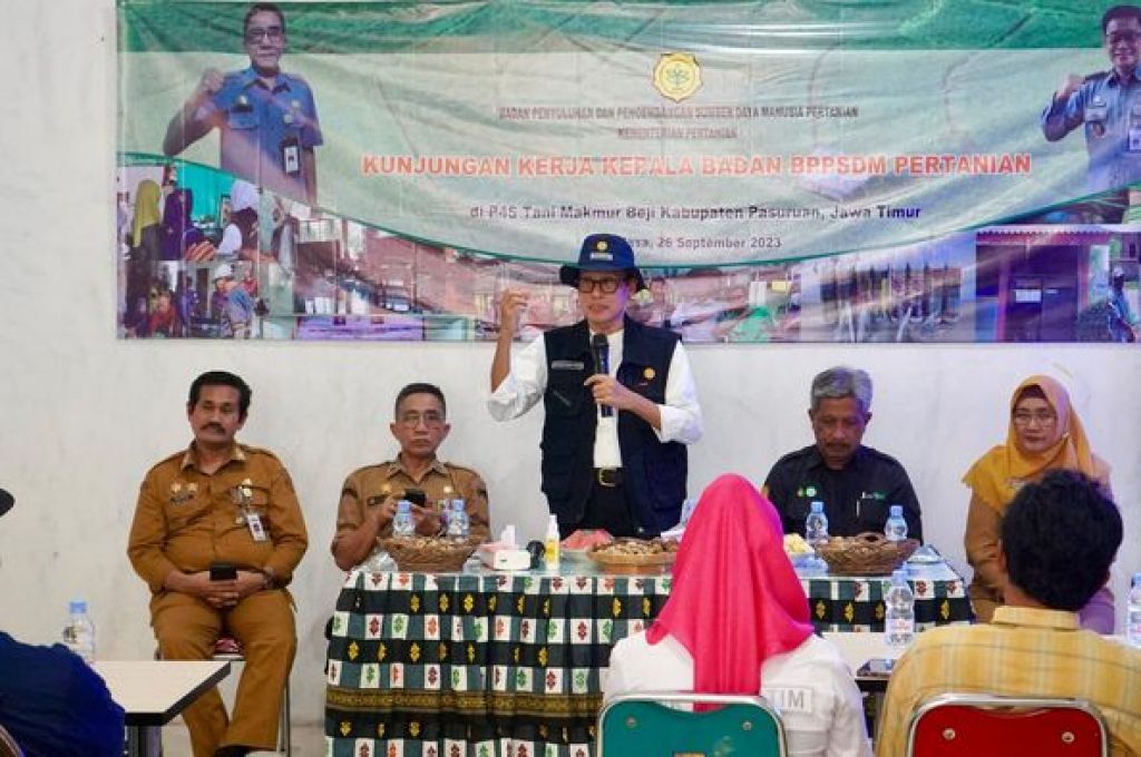 Dedi Nursyamsi, yang berkunjung ke P4S Tani Makmur memuji penerapan Genta Organik.