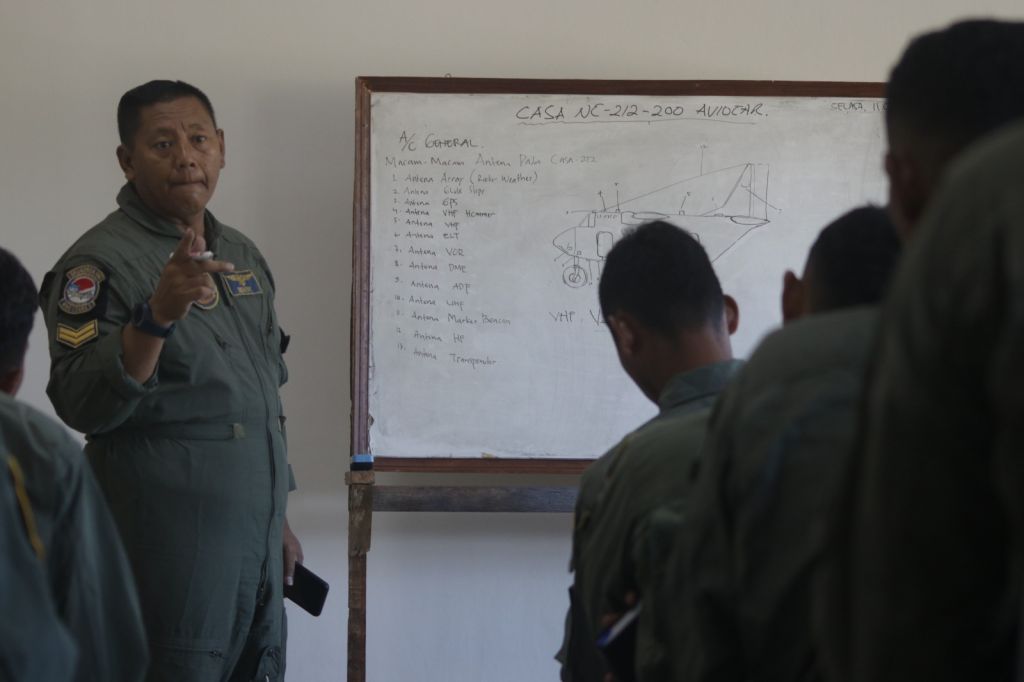Inservice Training Aircrew di Ruang Rapat Mako Wing Udara 3 Biak