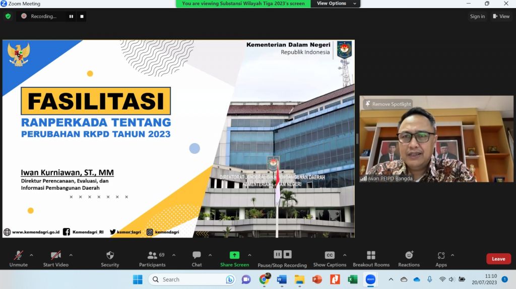 Pertemuan dalam rangka fasilitasi RPKD 