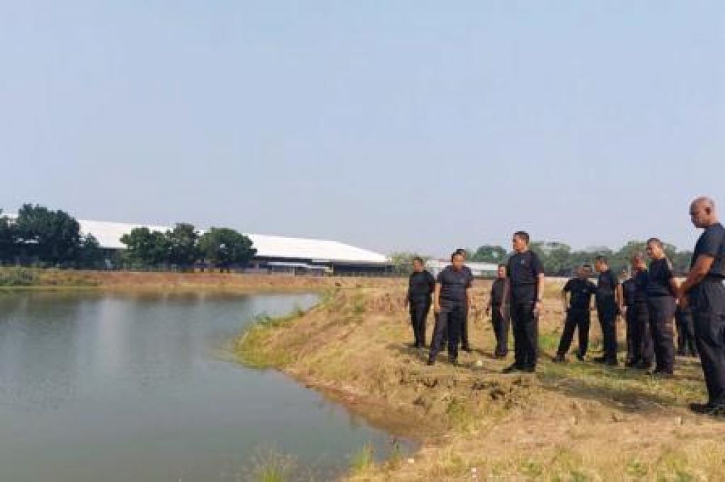 Embung Babek TNI yang berlokasi di daerah Cilincing Jakarta Utara