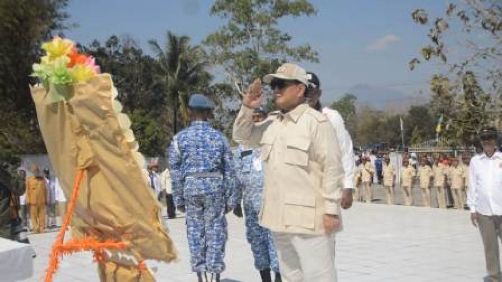 Prabowo ziarah ke Taman Makam Pahlawan Seroja Atambua