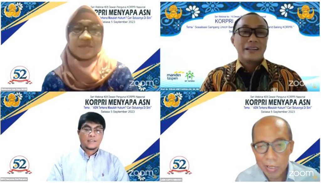 Seri Webinar KORPRI menyapa ASN