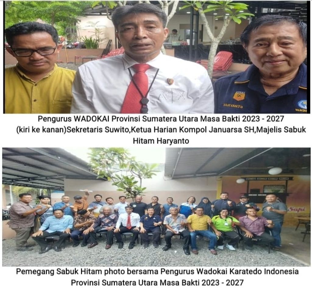 Pengurus Wadokai  Karate Sumatera Utara