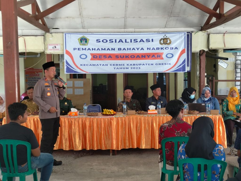 Kapolsek Cerme memaparkan tentang P4GN