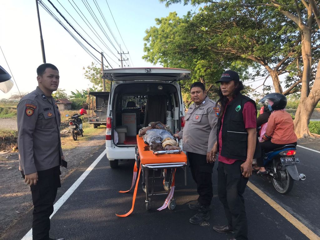 Kecelakaan tersebut terjadi Jalan raya Tambak Beras 