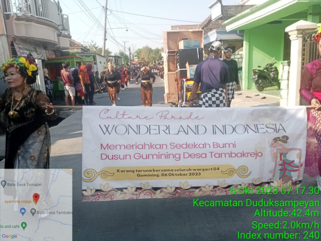 Rangkaian acara Sedekah Bumi di Desa Tambakrejo